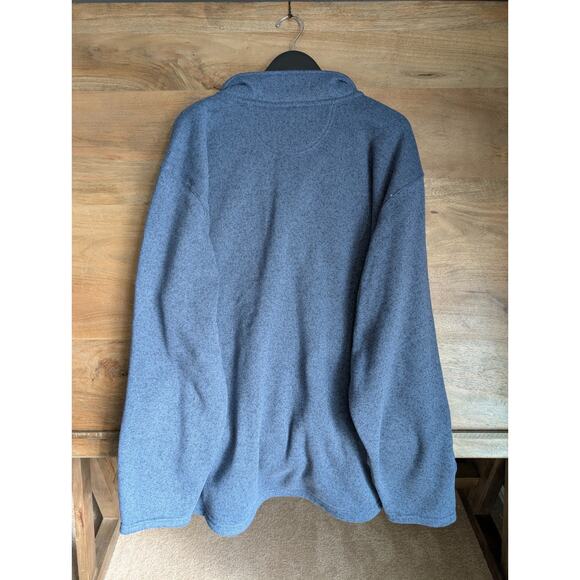 Carhartt Sweater Mens 3XL Faded Navy Fleece Lined Relaxed Fit Quarter Zip NWT - Picture 2 of 4
